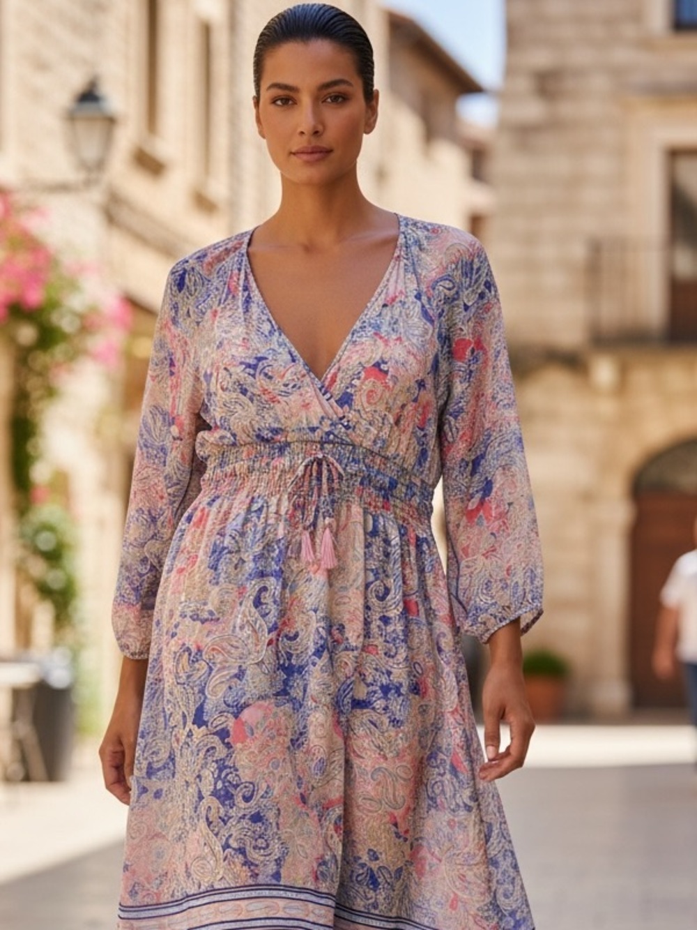 Me 2 Magic Anthropologie BOHO Maxi Ruffles Peasant Cottagecore Romantic Prairie - Picture 6 of 16